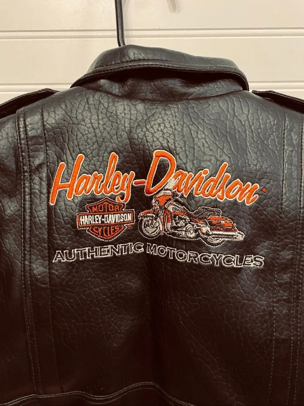 Vintage Style Kids Boys or Girls Harley Davidson Biker Jacket Sz 4T